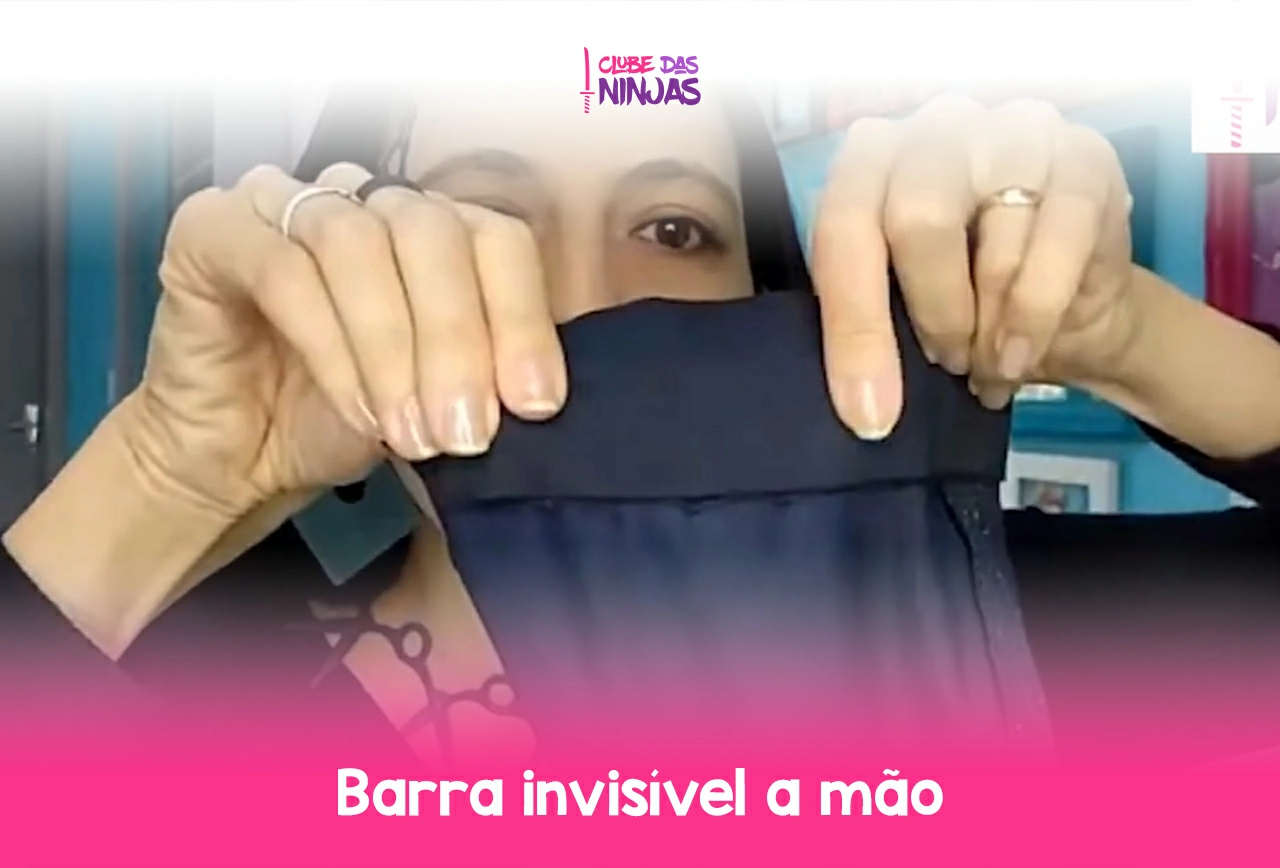 Barra invisível a mão